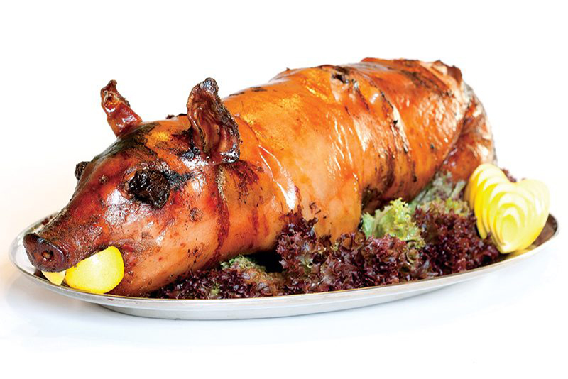 Roasted suckling pig